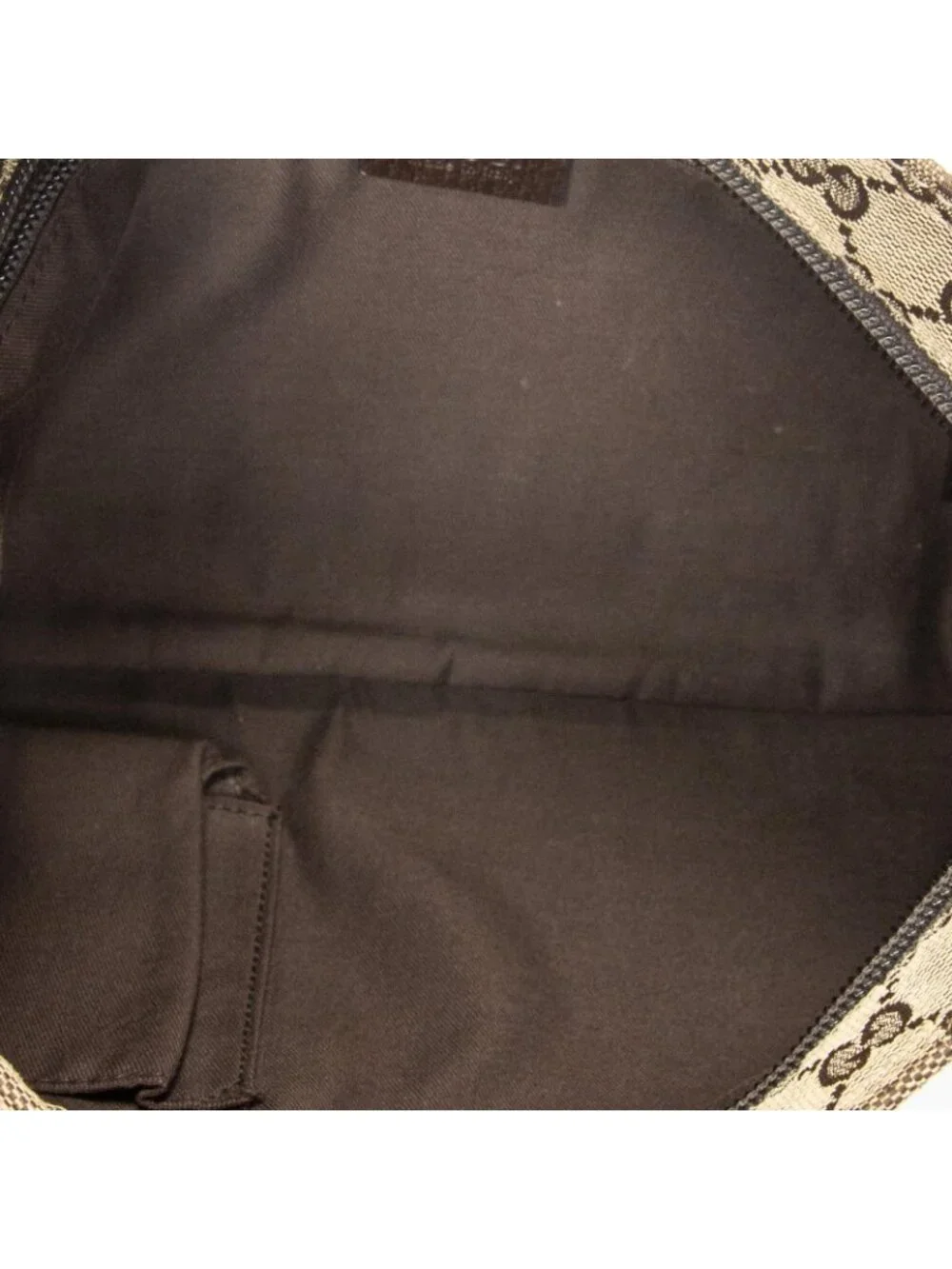 Gucci Mini Zip Crossbody Brown Beige GG Canvas